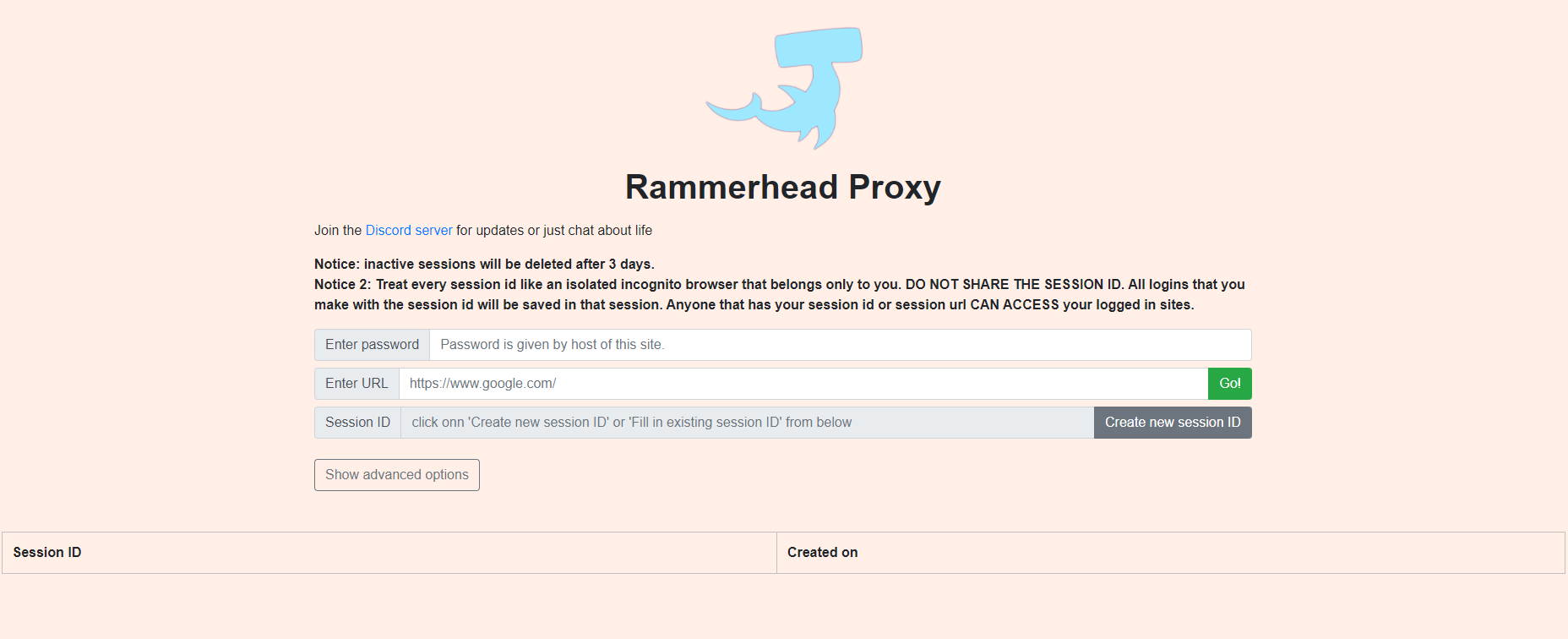 rammerhead proxy